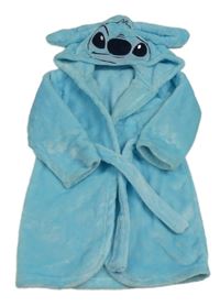 Světlemodrý chlupatý župan s kapucí - Stitch George 