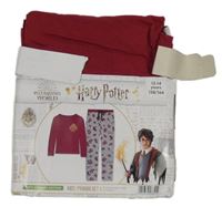 Nové - vínové pyžamové triko Harry Potter