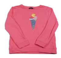 Žiarivě ružová mikina so zmrzlinou Blue Seven