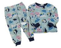 Světlemodré plyšové pyžamo s Tomíkem George 