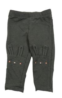 Tmavosivé legíny s králíčky H&M