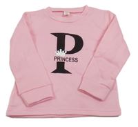 Svetloružová mikina s nápisom Shein