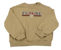 Béžová oversize mikina s nápisom Matalan