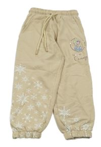 Béžové tepláky s Elsou Disney