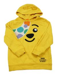Žltá mikina s kapucí - Pudsey George