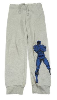 Sivé melírované tepláky s Blue Beetle H&M