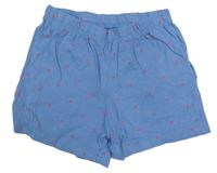 Modré bavlnené kraťasy s bodkami Lupilu