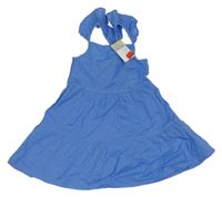 Nové - Modré plátenné šaty Primark