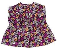 Čierno-farebné kvetované vzorované šaty zn. PEP&CO
