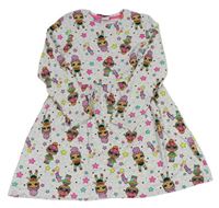 Světlešedé melírované šaty s L.O.L SURPRISE! Matalan