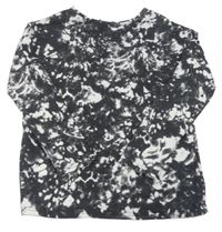 Černo-šedo-bílé batikované triko COSMIC KIDS