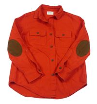 Červená košeľová bunda CREW