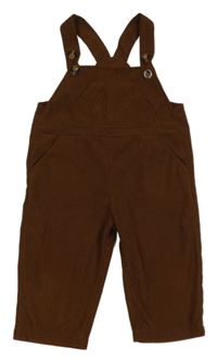 Tmavohnedé menšestrové na traké nohavice SHEIN