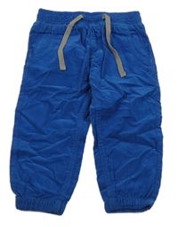 Nové - cobaltovoě modré manšestráky lupilu