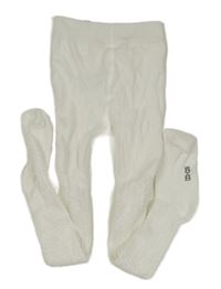 Biele vzorované pančuchy Ergee