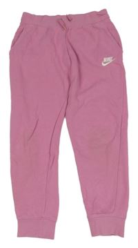 Růžové tepláky s logem Nike