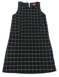 Čierno-sivé kockované šaty Yd.