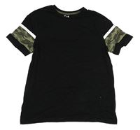 Černo-army tričko C&A