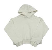 Biela crop mikina s kapucňou F&F