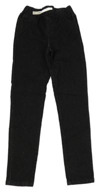 Černé jogger skinny rifle Shein