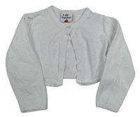 Biele bodkovaná é svetrové bolerko Topolino