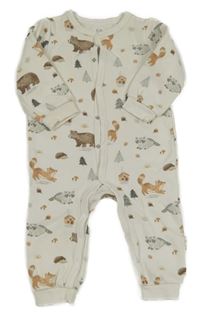 Svetlobéžový teplákový overal so zvířaty C&A
