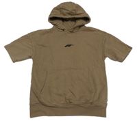 Hnědé teplákové tričko s kapucí Next