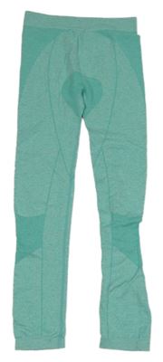 Tyrkysové melírované spodné legíny