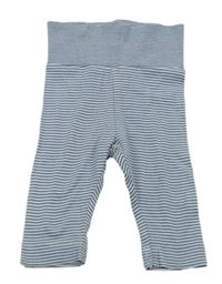 Tmavomodro-biele pruhované ľahké tepláky H&M