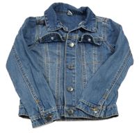 Modrá rifľová bunda Tu