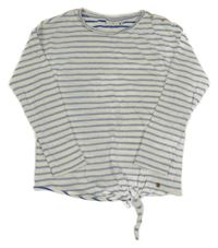 Bielo-modré pruhované tričko Tom Tailor