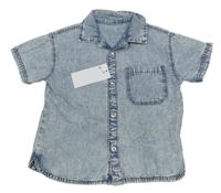 Nové - Modrá košile riflového vzhledu George