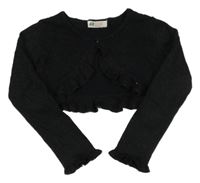Čierne trblietavé svetrové bolerko H&M