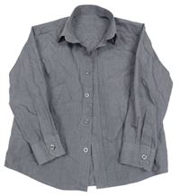 Tmavosivá melírovaná košeľa