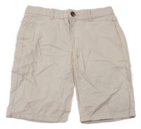 Béžové plátenné kraťasy H&M