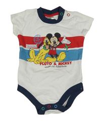 Bílo-červeno-modré body s Mickeym a Plutem Disney