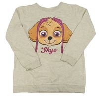 Béžová melírovaná mikina so Sky - Paw Patrol H&M