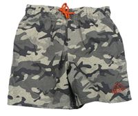 Sivo-béžové army plážové kraťasy George
