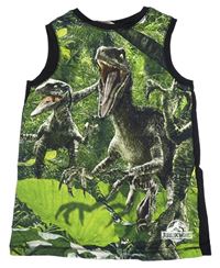 Černo-zelené tílko s dinosaury - Jurský svět H&M