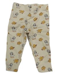 Smotanové silnější legíny s mačkami Disney
