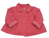 Ružový plátenný jarný kabát zn. George
