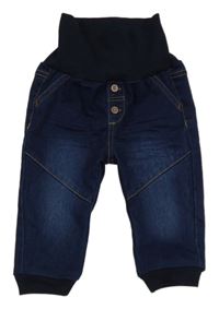 Tmavomodré cuff rifle s úpletovým pasem S. Oliver