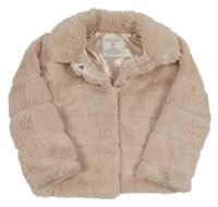 Světlerůžový kožešinový podšitý kabátek Primark