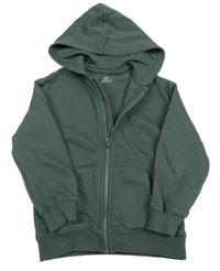 Tmavozelená prepínaci mikina s kapucňou M&S