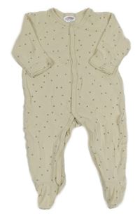 Smotanový vzorovaný overal