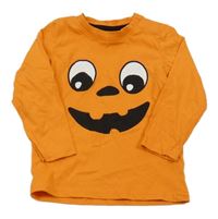 Oranžové tričko s tekvicou H&M