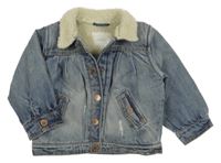 Modrá zateplená riflová bunda Next