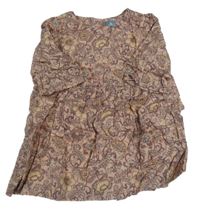 Starorůžové květované šaty GAP