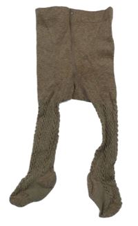 Hnedé vzorované pančuchy H&M