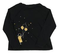 Čierne tričko s dívkou